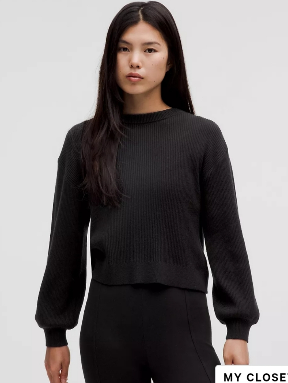 Lululemon Criss Cross Black Women's Sweater